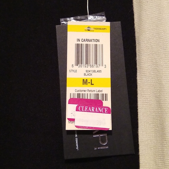 INC sweater wrap, black and white, nwt - Picture 5 of 5